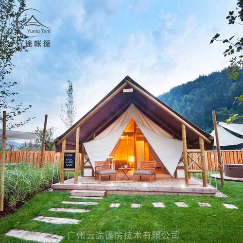云南昆明野奢帐篷酒店生产厂家户外野营豪华住宿帐篷木屋阳光房定制
